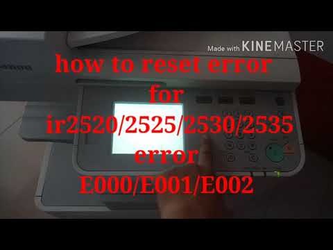 reset error E000/001/002 for canon ir2520/2525/2530/2535