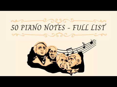 50 Piano Notes - FULL LIST || The Music of Armenian