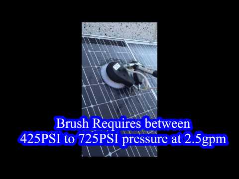 Counter Rotating Brush for Solar Panels