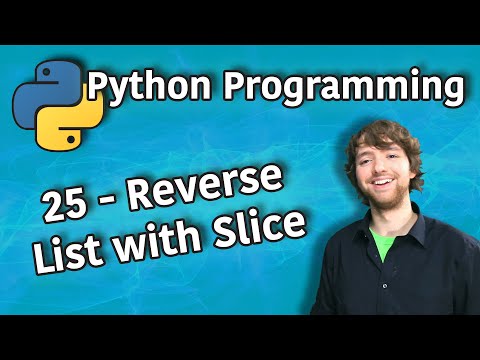 Python Programming 25 Reverse List with Slice