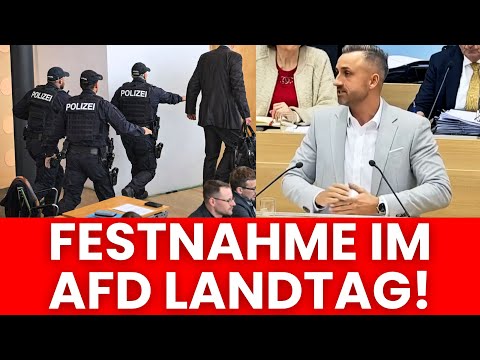Police suddenly storm AfD state parliament 🚨 Ulrich Siegmund can't believe it! 🚨 AfD scene goes v...