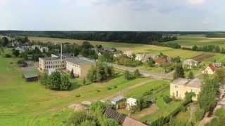 preview picture of video 'Paliūniškis nuo vandens bokšto / Panorama of Paliuniskis'