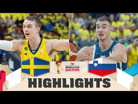 Sweden 🇸🇪 v Slovenia 🇸🇮 | Highlights | FIBA Basketball World Cup 2027 European Qualifiers