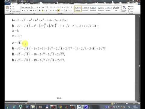 Clasa a VIII- a -Algebra- Lectia 80-