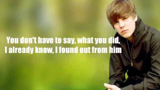 Justin Bieber - Heartless &amp; Cry Me A River /w lyrics on screen