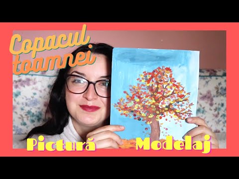 Copacul toamnei | Pictură cu bețișoare de urechi | Modelare frunze 🍂