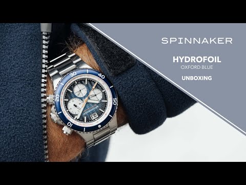 Spinnaker Hydrofoil SP-5086-22 Chronograph Men Blue Navy Dial Stainless Steel Strap-1