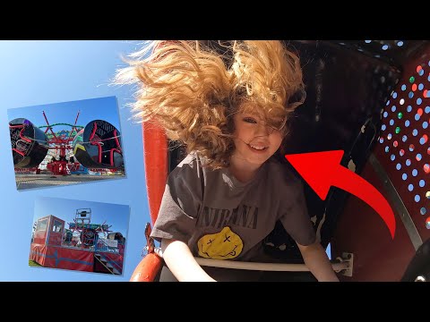 Riding the SUPER RARE Rock & Roll Ride at Ludgershall Fun Fair 2023 - Edward Stokes Fun Fairs 😳