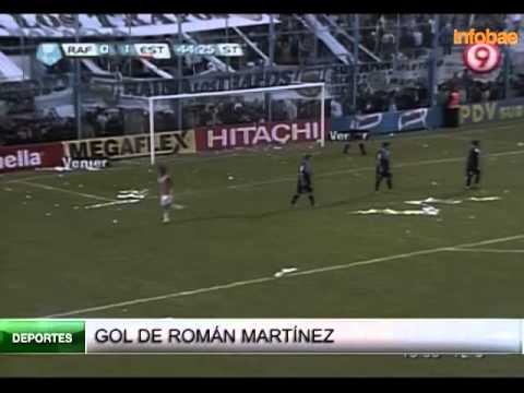 Gol de Román Martinez. Estudiantes 2 - Rafaela 0. Torneo Final. (infobae.com)