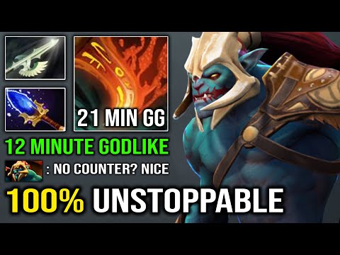 100% Out of Control Huskar 12Min Godlike Unlimited Burn DPS Crazy Fast 21Min GG Easy MMR Dota 2