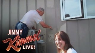 YouTube Challenge - Hey Jimmy Kimmel, I Sprayed My Dad With a Hose
