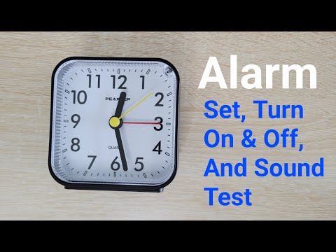 Peakeep Analog Alarm Clock – How To Set Alarm, Turn Alarm On & Off, And Sound Test