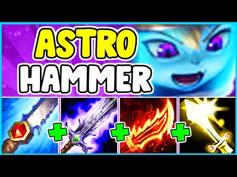 *CRAZY SKIN* ASTRONAUT POPPY SPOTLIGHT! FULL AD ONHIT ATTACK SPEED BUILD JUNGLE - League Of Legends