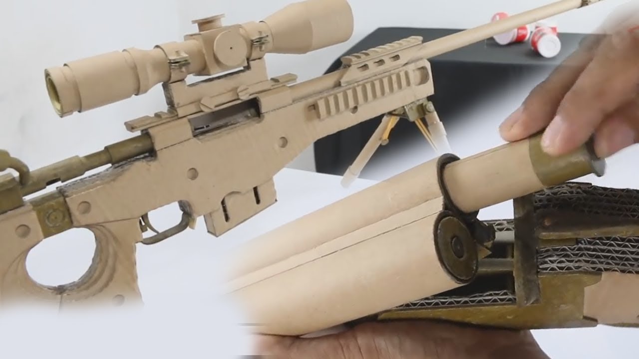 ARMAS DE PAPELÃO QUE FUNCIONA