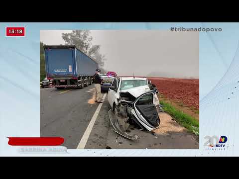 Mulher de 37 anos morre em grave acidente na BR-280, em Araquari