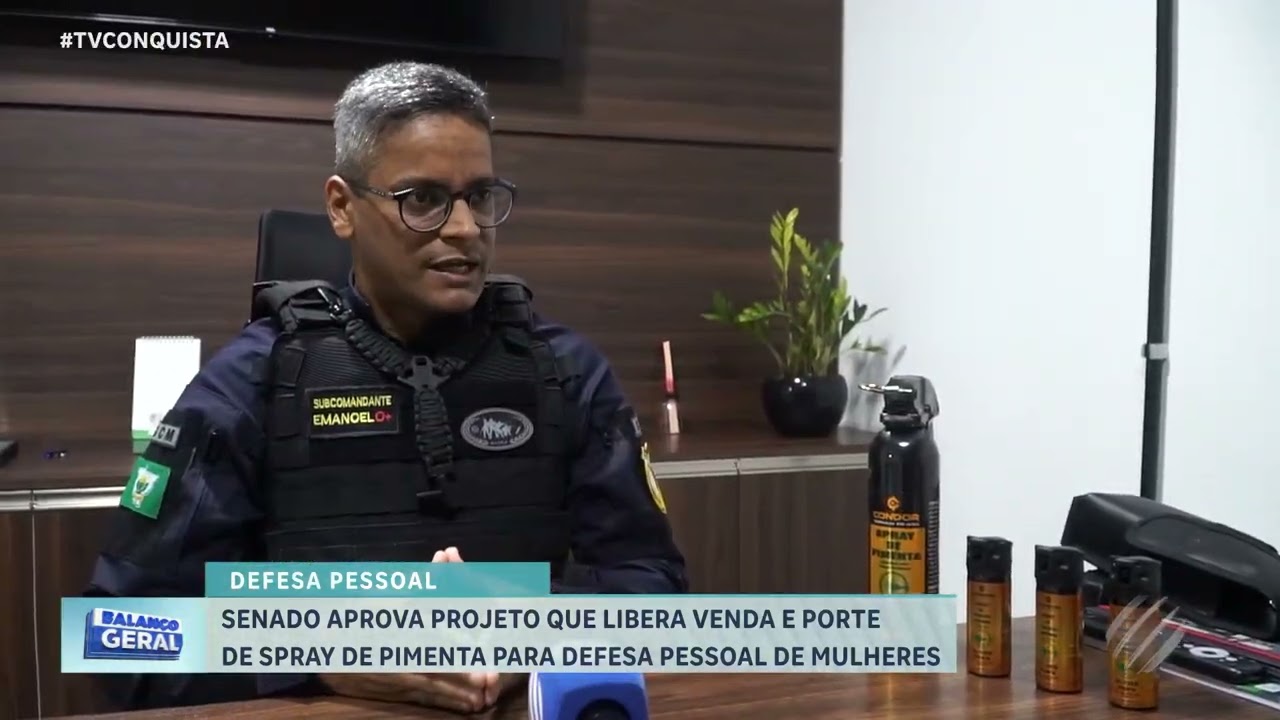 Senado aprova porte de spray de pimenta para defesa pessoal de mulheres; entenda a proposta