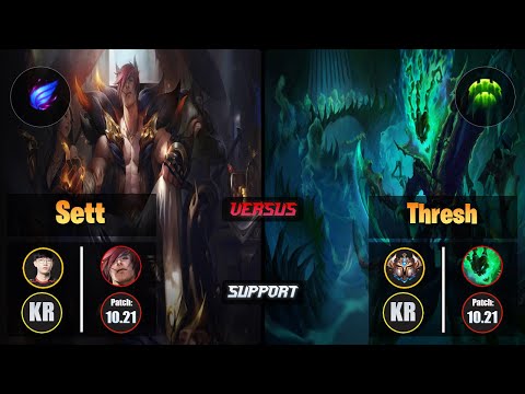 Viper SETT (Support) [Phase Rush] VS THRESH - Challenger KR Patch 10.21