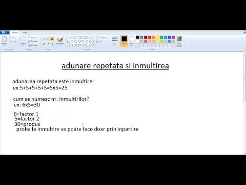 adunare repetata si inmultirea