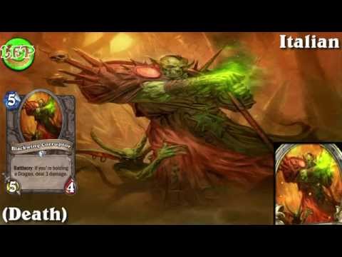 Blackwing Corruptor card sounds in 12 languages -Hearthstone✔