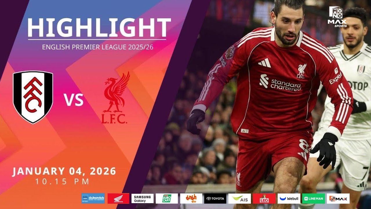 [Highlight] PremierLeague : ฟูแล่ม vs ลิเวอร์พูล (04-01-69)
