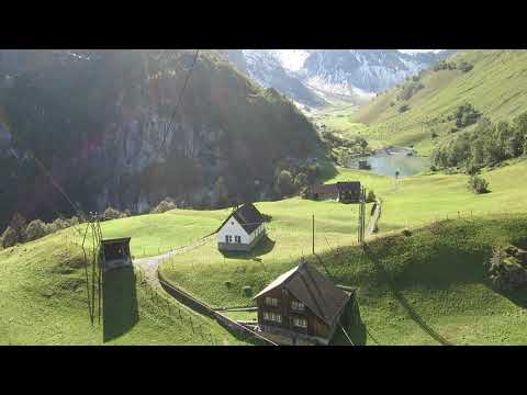 Luftseilbahn Waldnacht - Brüsti Talfahrt - cable car Switzerland