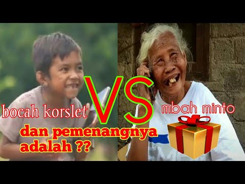 Mbah minto VS bocah korslet !! Siapa yang paling lucu dan bikin baper ??