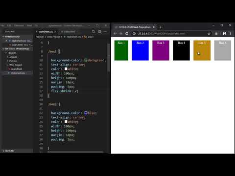 CSS Flexbox Tutorial 7 Flex Shrink