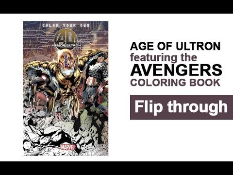 Age of Ultron Coloring Book Flip Through Avengers