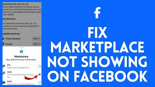 FIX Marketplace Not Showing on Facebook (2024) | Get Marketplace on Facebook