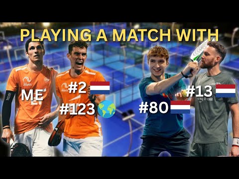 Playing A Match With The Number #2 Of The Netherlands With The New Adidas Racket