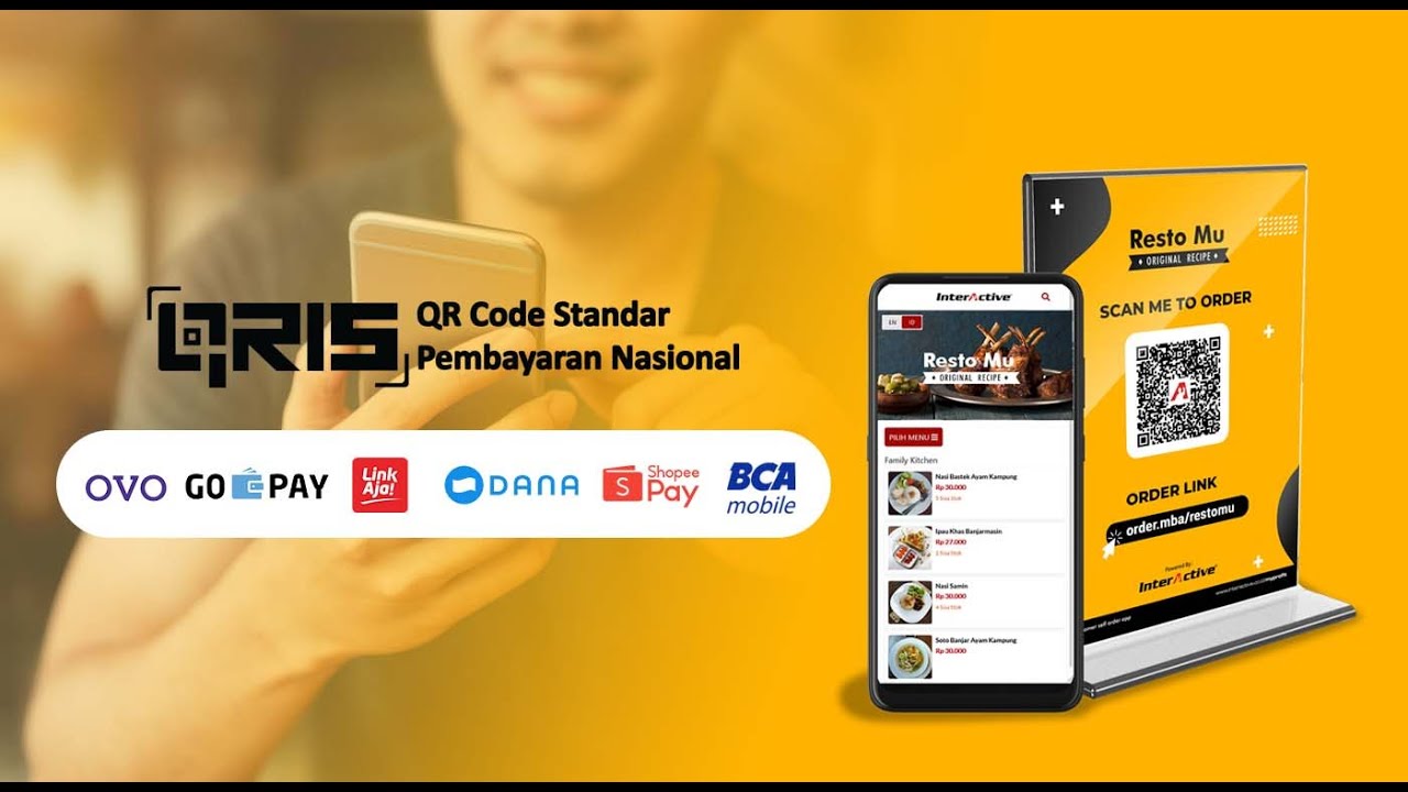 aplikasi order makanan online, emenu, menu pdf, menu qr code