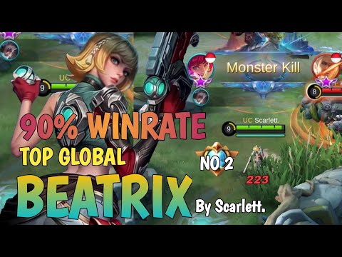 91% WINRATE! BEATRIX PERFECT GAMEPLAY | TOP GLOBAL BEATRIX By Scarlett. -Mobilelegends