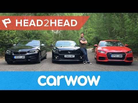 Ford Mustang vs Audi TT vs BMW M235i Coupes 2017 review | Head2Head