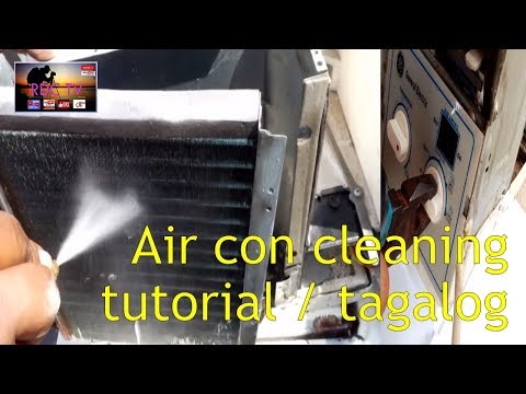 Air con Cleaning GE window type 1hp / tagalog tuorial