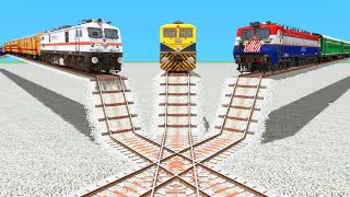 3️⃣ TRAINS FASTLY RUNNING THROUGH MASSIVE SHARP DOWN RAILROAD | Train Simulator | Trains Gaming 2024
