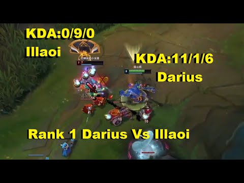 Rank 1 Darius Vs Illaoi : Illaoi cannot play games!