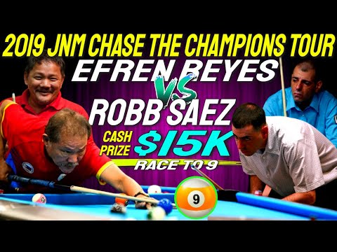 Efren Reyes vs Robb Saez at the 2019 JNM Chase the Champions Tour Cash Pot $15k Winner takes all