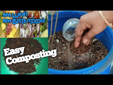 பூச்சி, துர்நாற்றம் இல்லாமல் கம்போஸ்ட் உரம் தயாரிப்பது எப்படி?Compost making at home for beginners.
