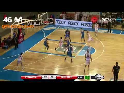 Peñarol   Quilmes   Sansimoni de espaldas 4toC   Super20 #LNB PO Juego 1   26 10 2017