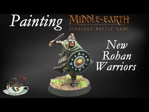 I Painted the NEW Rohan Warriors for Lord Of The Rings Warhammer