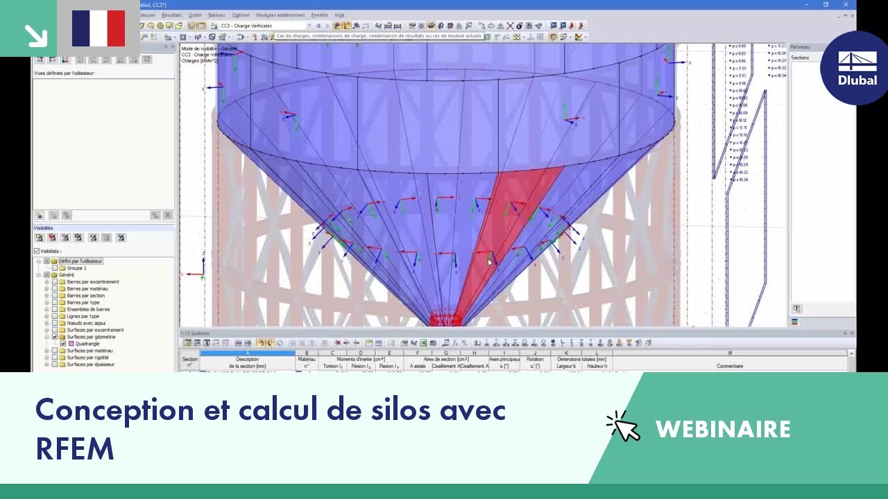 Webinaire: Conception et calcul de silos avec RFEM