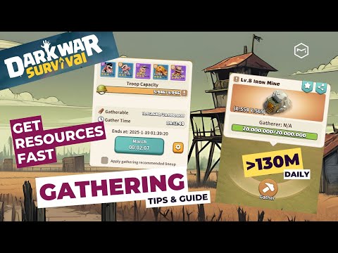 Dark War Survival: Gather Resources Fast and Efficient Over 130m Daily