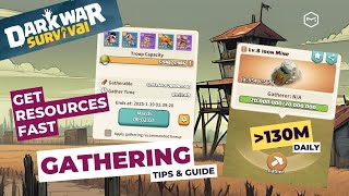 Dark War Survival: Gather Resources Fast and Efficient Over 130m Daily