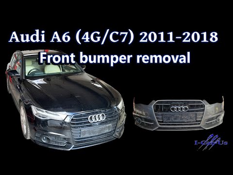Audi A6 (C7), front bumper removal - tutorial