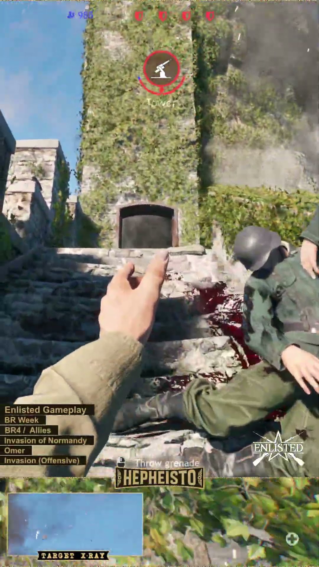 Radio Operator eliminates Soldiers with Explosion Pack on Objective