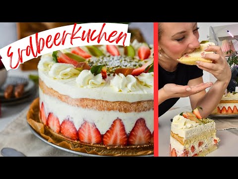 Erdbeerkuchen-Rezept vom Profi: Konditor-Rezept für Erdbeerkuchen mit Rhababer