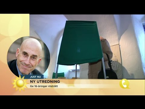 Nytt förslag om rösträtt för 16-åringar - Nyhetsmorgon (TV4)