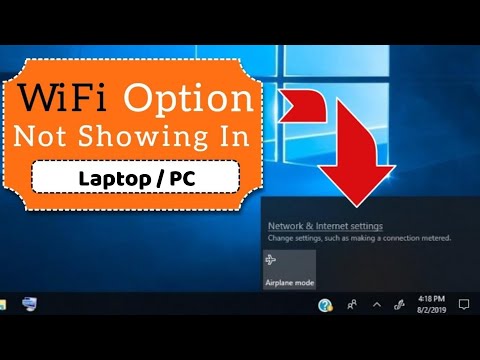 WiFi not showing in Laptop and PC any windows Video