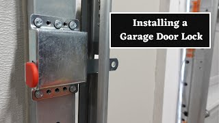 How to Install a Garage Door Lock || Prime-Line Indoor Sliding Deadlock