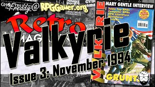Valkyrie Issue 3 (Nov 1994) — Vintage UK RPG Magazine Flickthrough | Retro Magazine